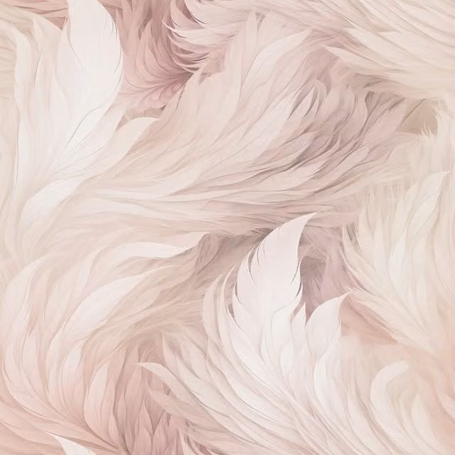 Muriva Plume Abstract Nature Wallpaper in Light Pink
