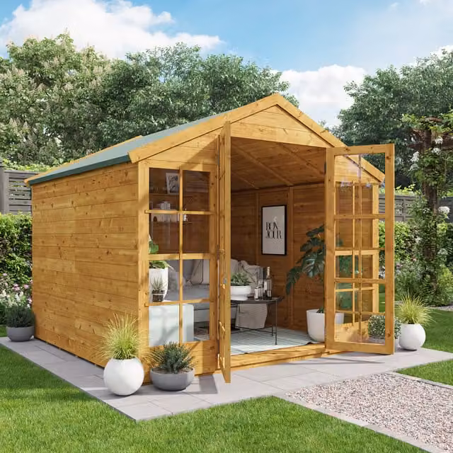 BillyOh Harper Tongue and Groove Apex Summerhouse in Brown