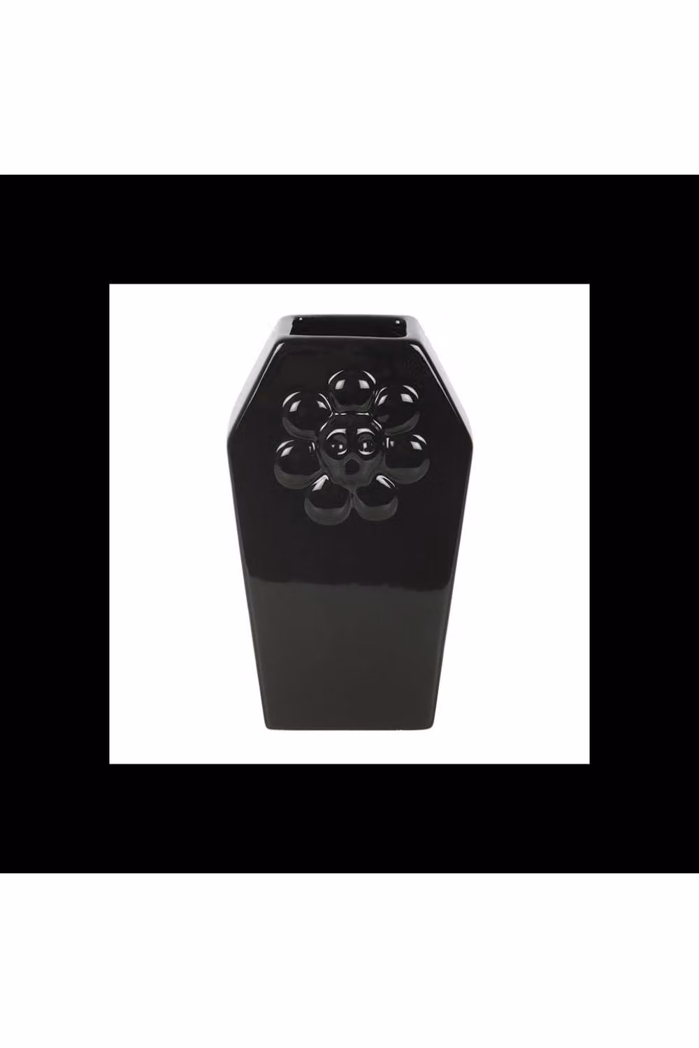 KDMD Gothic Coffin Ceramic Flower Vase in Black for Fresh and Dried Florals – 2