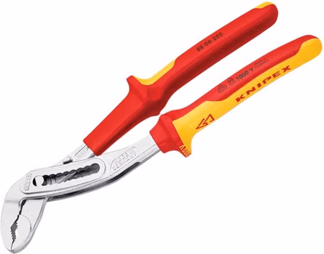 Knipex Alligator Water Pump Pliers in Red and Multicolour, Chrome Vanadium Steel – 1