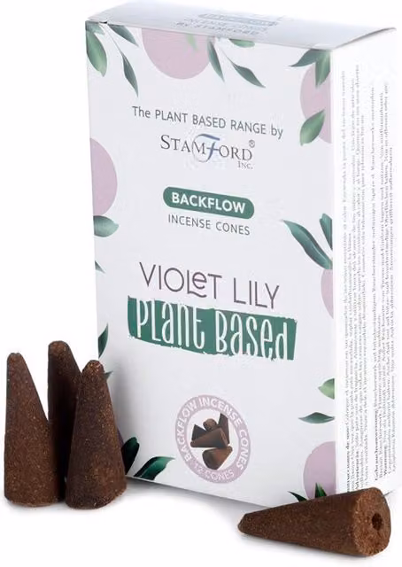 Ancient Wisdom Violet Lilly Plant Based Incense Cones, Multicoloured – 1