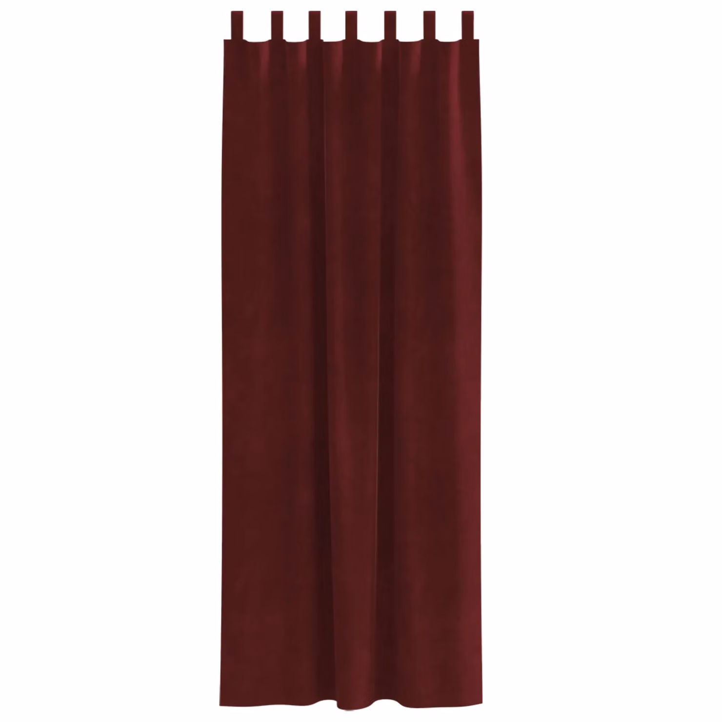 Berkfield Home Wine Red Velvet Blackout Curtains with Hanging Loops, 2 Pack – 2