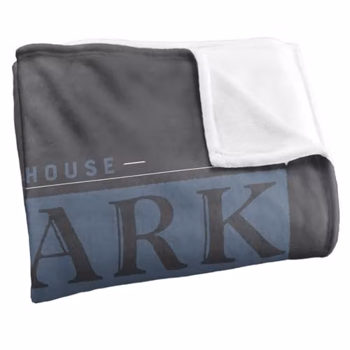 Warner Bros. Game of Thrones House Stark Sigil Super Soft Fleece Throw Blanket, Multicolour, W: 91.44 cm x L: 147 cm – 2