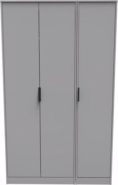 Ready Assembled 2 U Madrid 3 Door Wardrobe in Dark Grey – 1