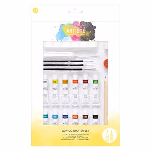Artiste Multicolour Acrylic Starter Set for School