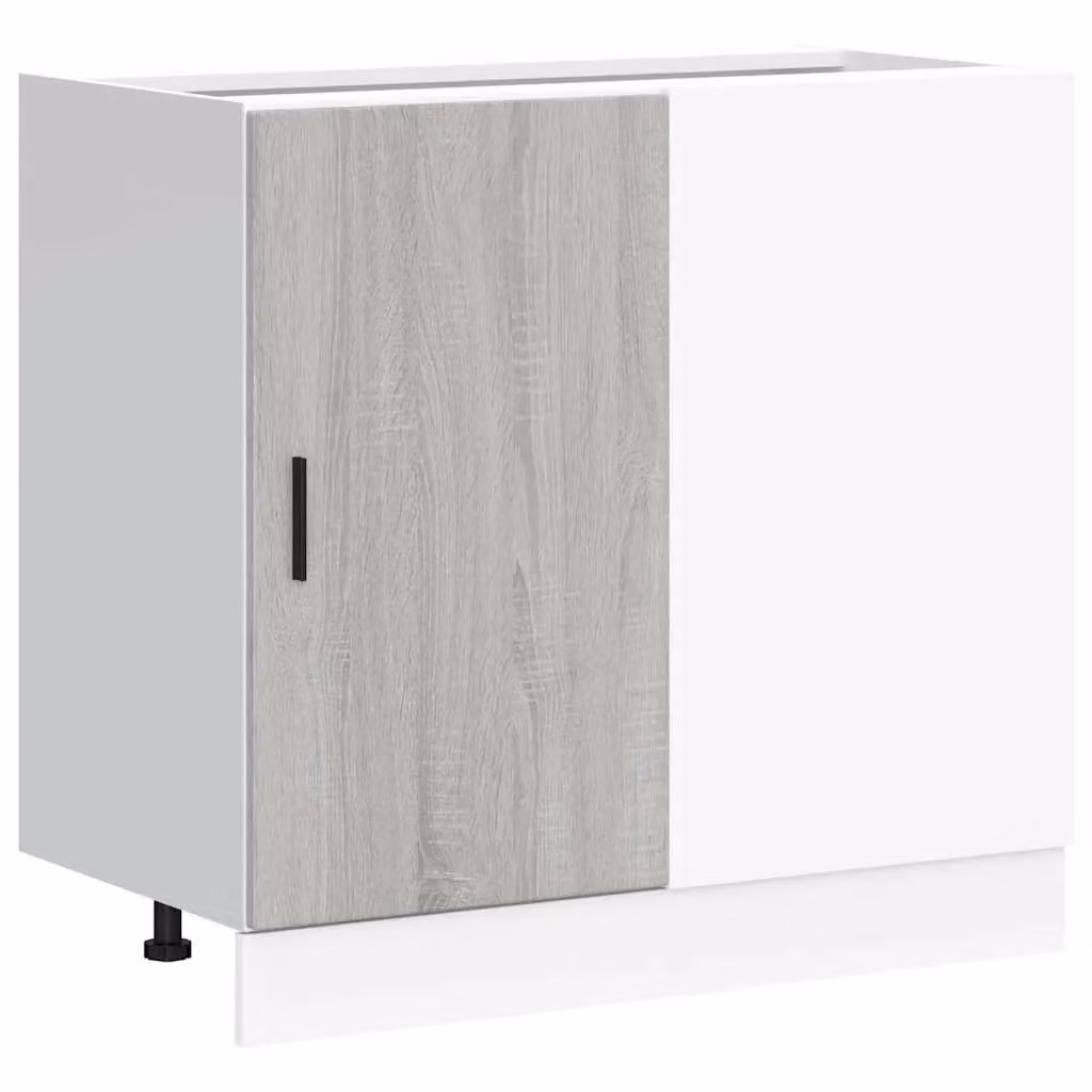 Berkfield Home Modern Matt Grey Sonoma Sink Base Cabinet Unit