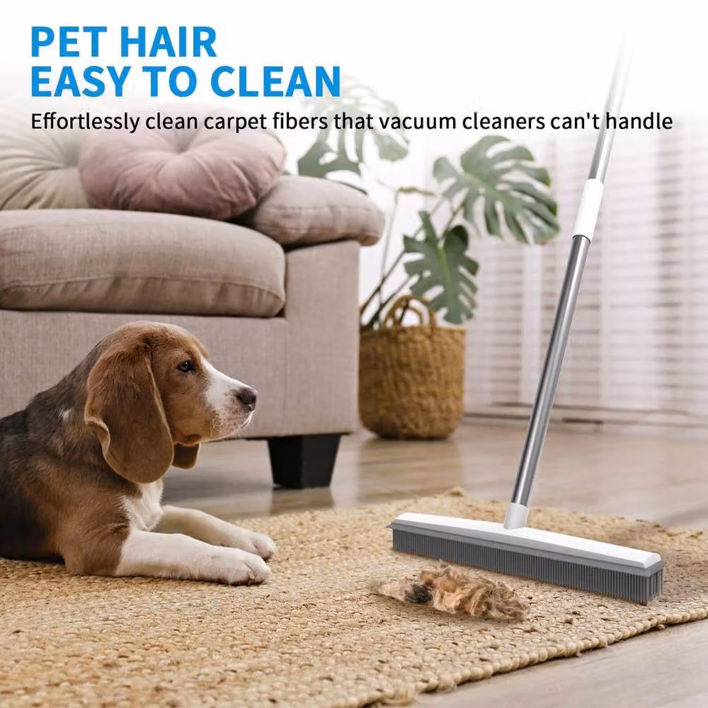 PAWNORA Grey Rubber Broom Pet Hair Remover – 2