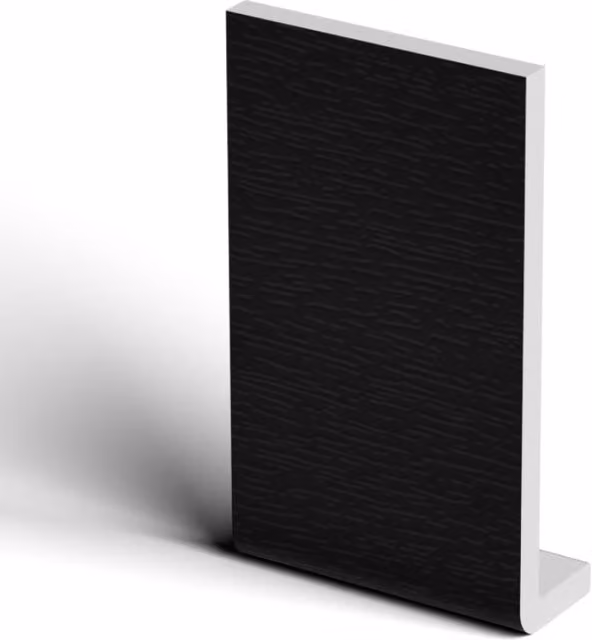 Freefoam Black Ash Woodgrain Plastic Fascia Capping Board, Width: 17.5 cm, Length: 5 m