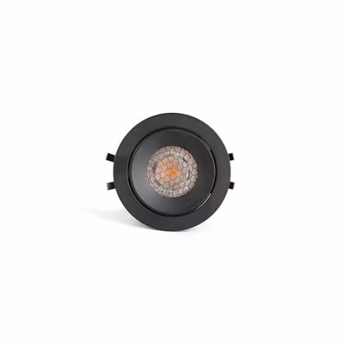 Netlighting Kivi Black Round Recessed Adjustable Dimmable Downlight 5.2W 3000K IP44 – 1