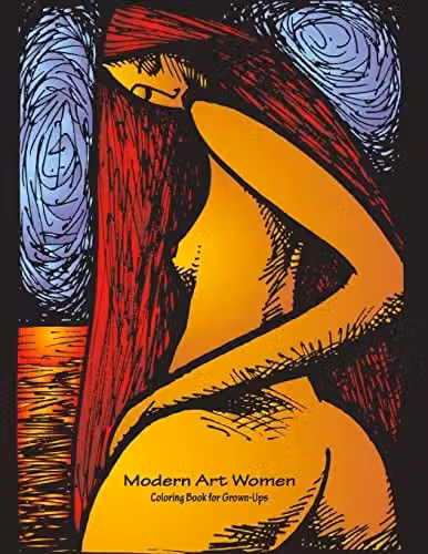 Modern Art Women Coloring Book for Grown-Ups Volume 1 by Createspace, Multicolour