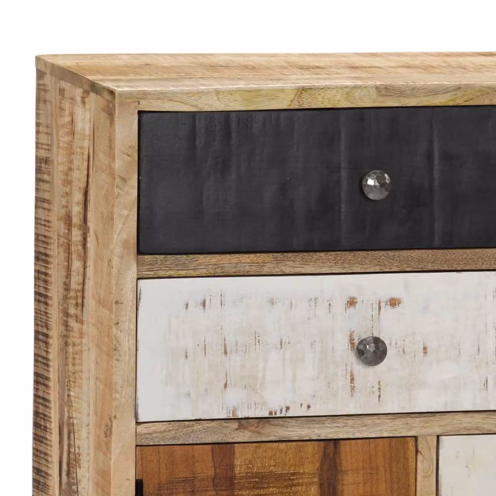 Berkfield Home Mid Century Solid Mango Wood Sideboard in Brown, W/D/H: 70 x 30 x 78 cm – 3