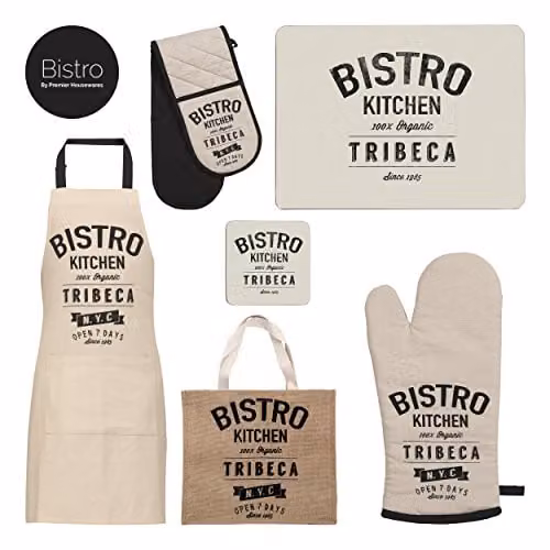 Premier Bistro Jute and Cotton Shopping Bag in Beige, Brown or Black, W/D/H: 40 x 35 x 15 cm – 3