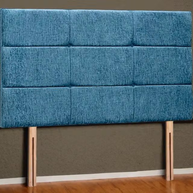 Divan Base Direct Ravenna Strutted Upholstered Headboard in Jade Green Wool
