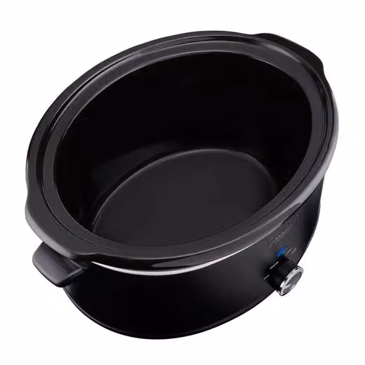 Cooks Professional 6.5L Slow Cooker with Lid and Removable Bowl in Black and Gold – 5