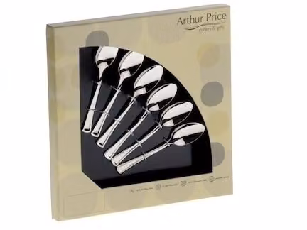 Arthur Price Willow Polished Stainless Steel Tea Spoon Set of 6 in Silver – 3