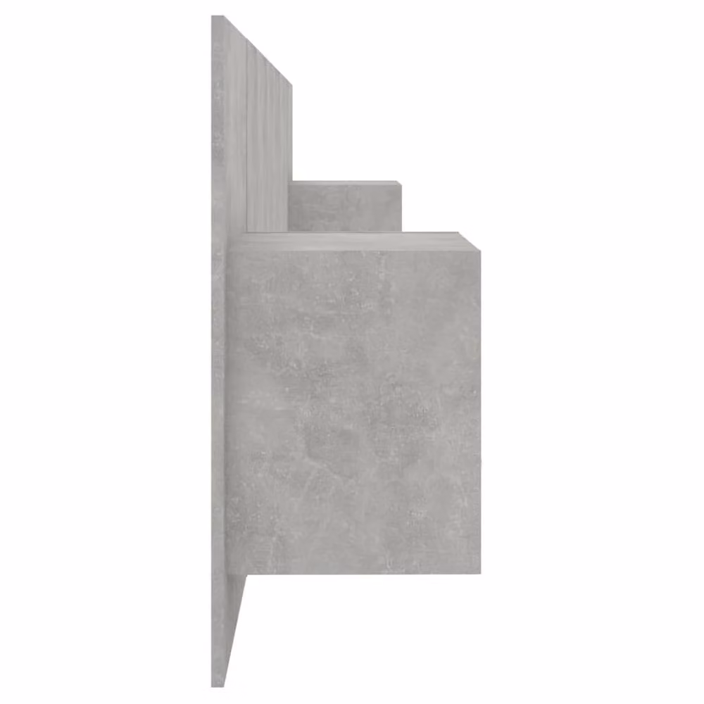 Berkfield Home Bed Headboard with Cabinets in Concrete Grey Engineered Wood – 3