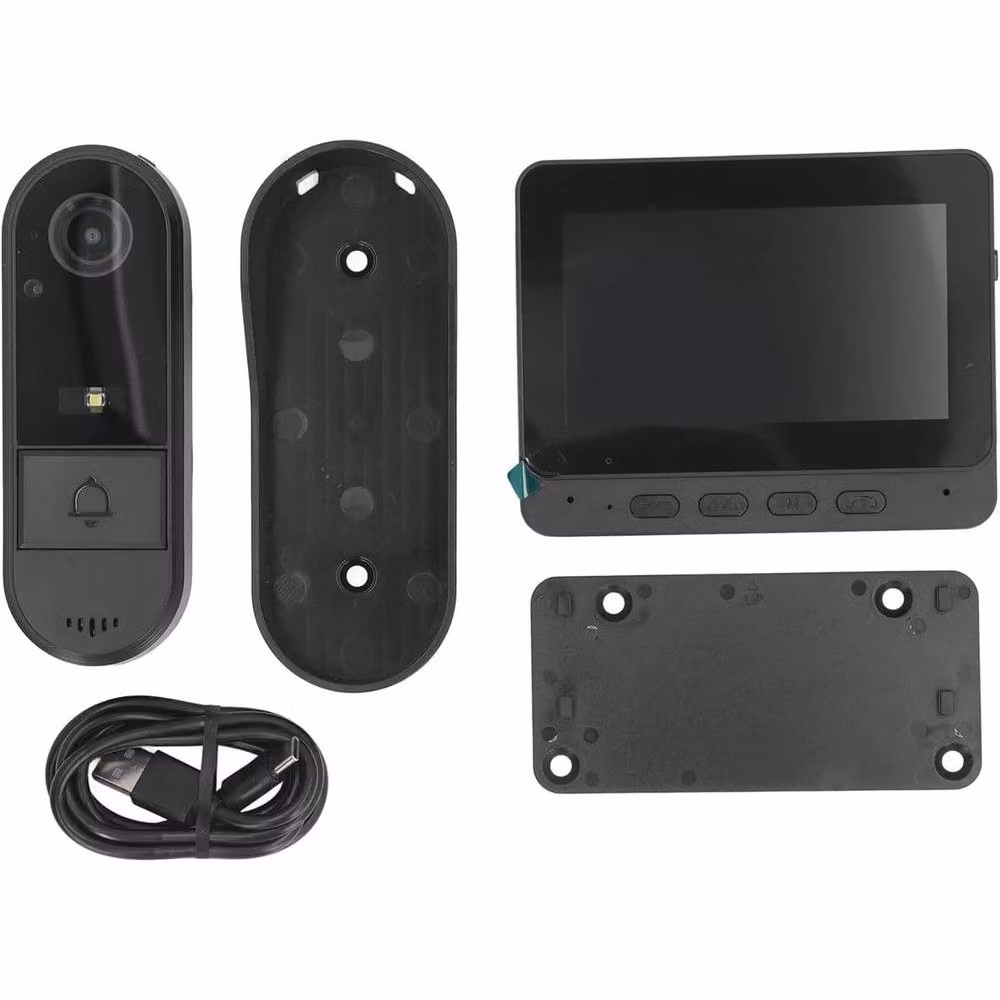 FLAVORA HD Smart Wireless Video Doorbell Camera in Grey – 5