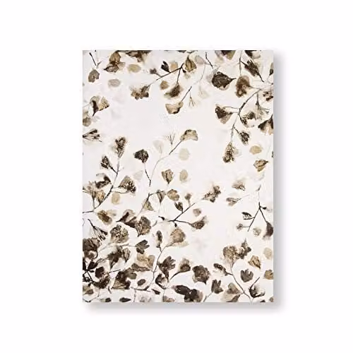 Art For The Home Sepia Nature Trail Printed Canvas Wall Art in Beige with Floral and Botanical Design