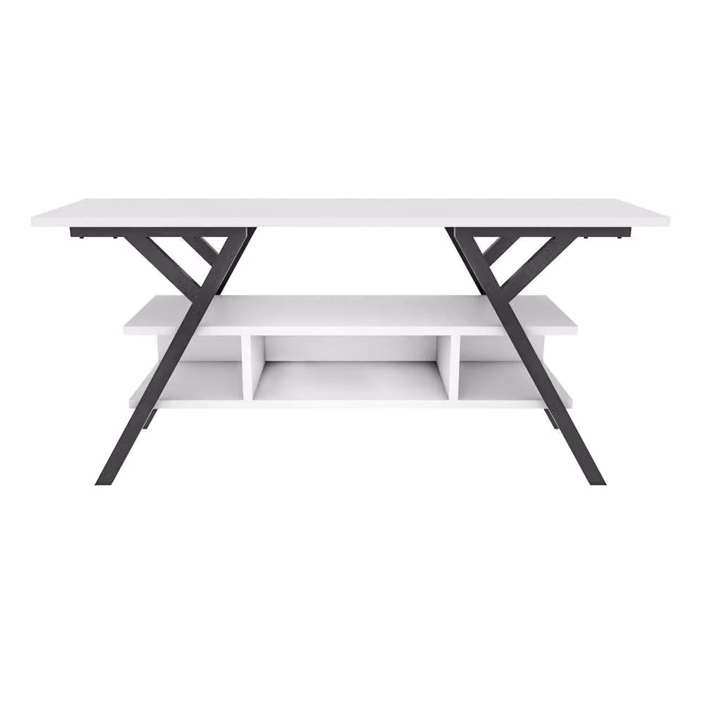 Decorotika Minerva Minimalist TV Unit in Black and White – 2