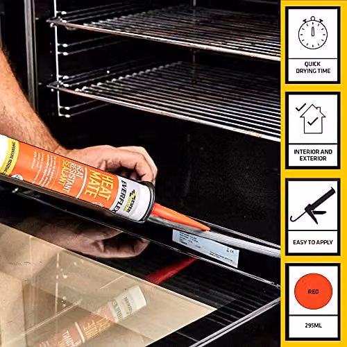 Sika Heat Resistant Red Silicone Sealant 295ml – 2