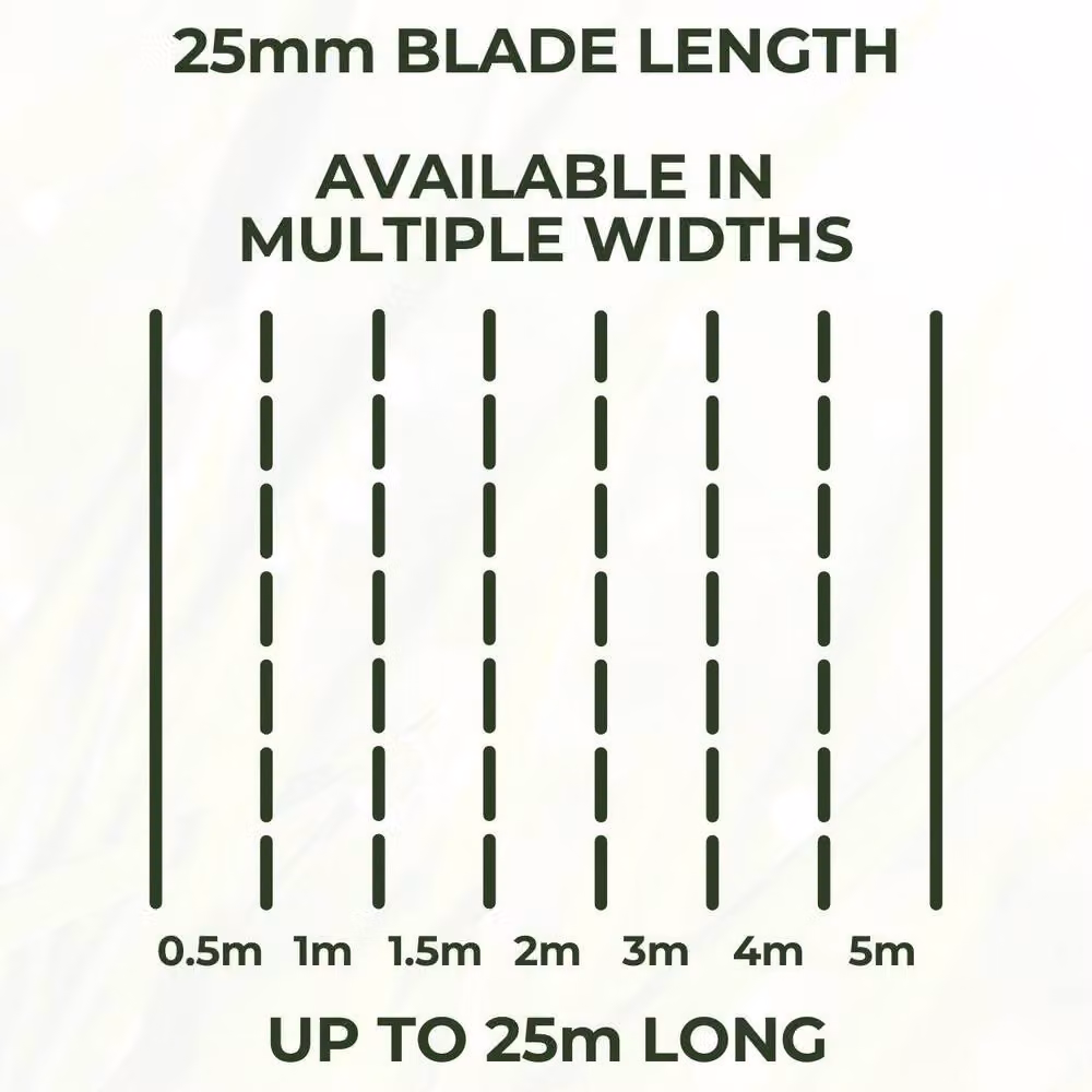 Ark Mat 25mm Artificial Grass Green W: 4 m, L: 10 m – 3