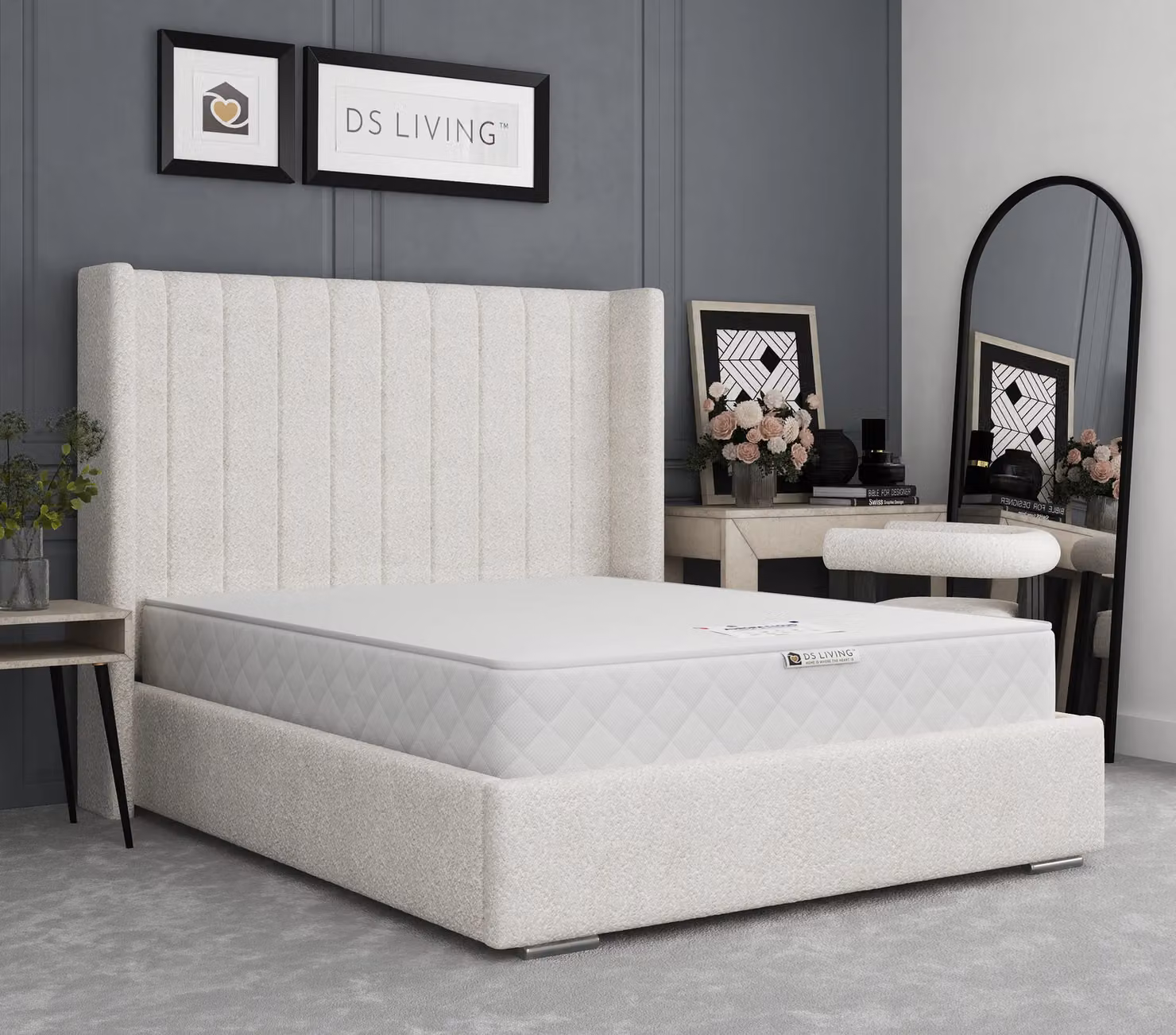 DS Living Soothe Ortho Reflex Aurora Spring Mattress, Medium Firm, White, Super King, W: 200 cm, D: 200 cm, H: 30 cm – 3