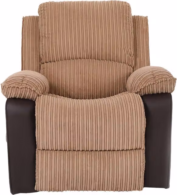 Furniture One Electric Rise Recliner Armchair with Dual Motor and Massager in Brown