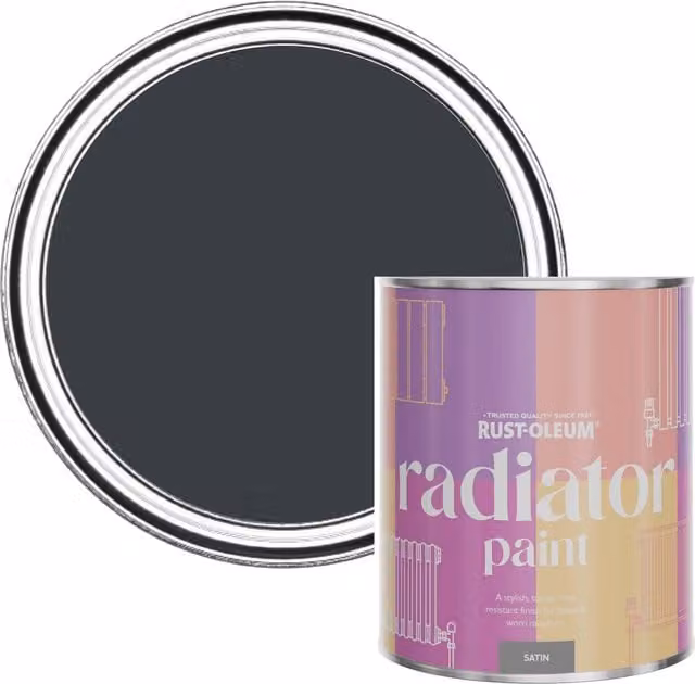 Rust-Oleum Radiator Paint in Satin Finish, Anthracite Grey (RAL 7016), 0.75 l