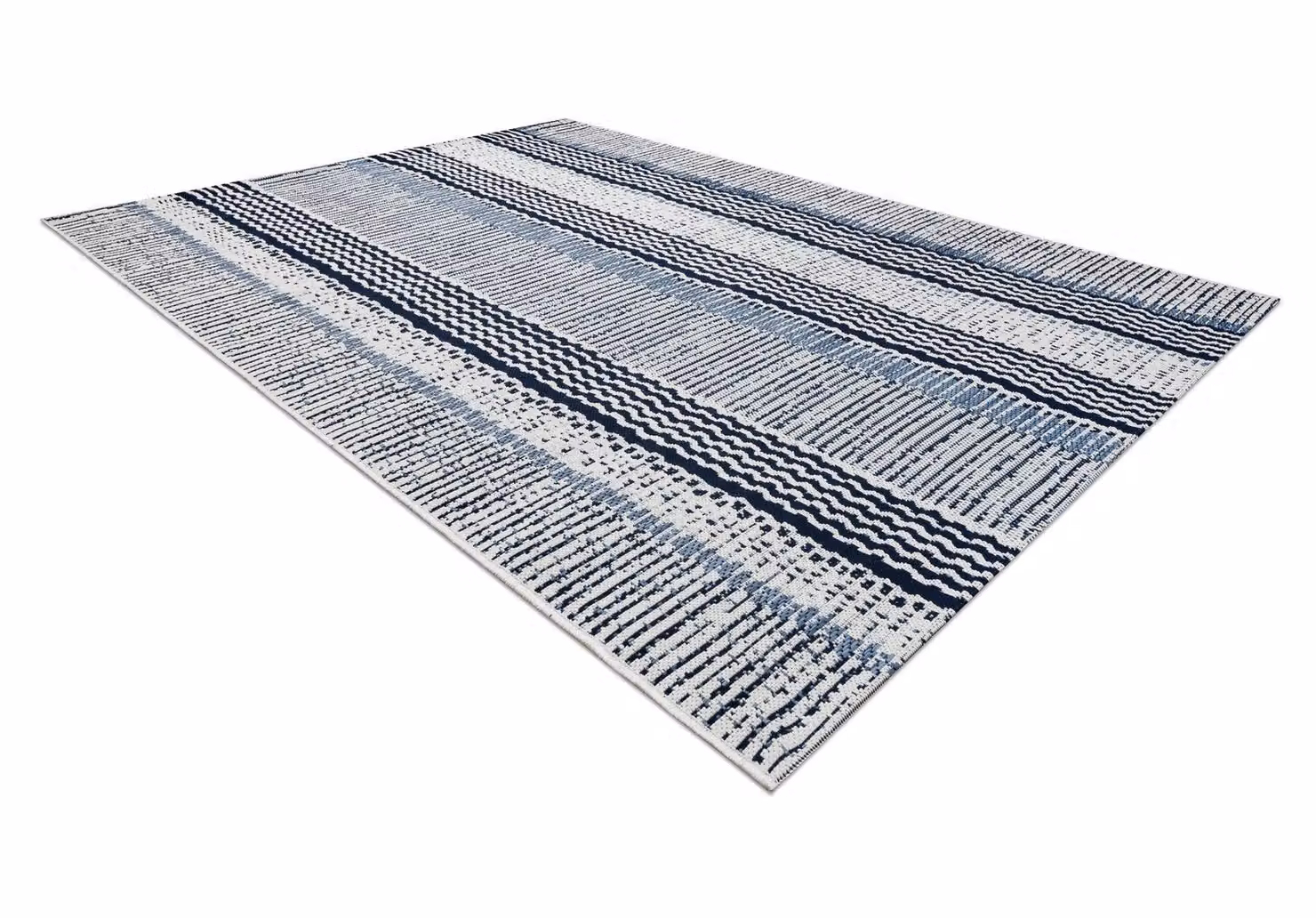 RugsX Modern Multicolour and White Flat Weave Polypropylene Rug, W: 140 cm, L: 200 cm – 2