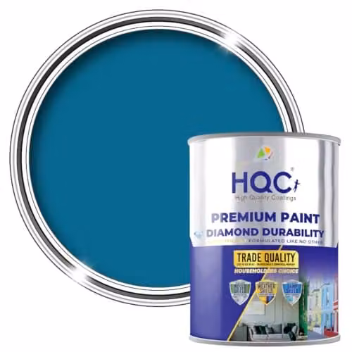 HQC Chalkboard and Blackboard Paint in Marina Blue, 2.5 Litre, Matt Finish, Water-Based Emulsion – 1