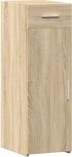Berkfield Home Sonoma Oak Sideboard in Light Brown, W/D/H: 30 x 42.5 x 93 cm