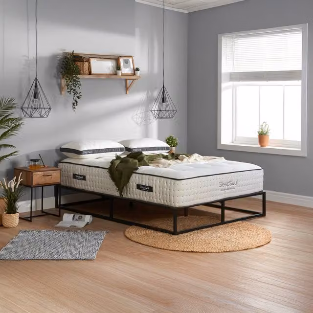 SleepSoul Harmony Hybrid Memory Pocket Mattress, White, W/D/H: 120 x 200 cm
