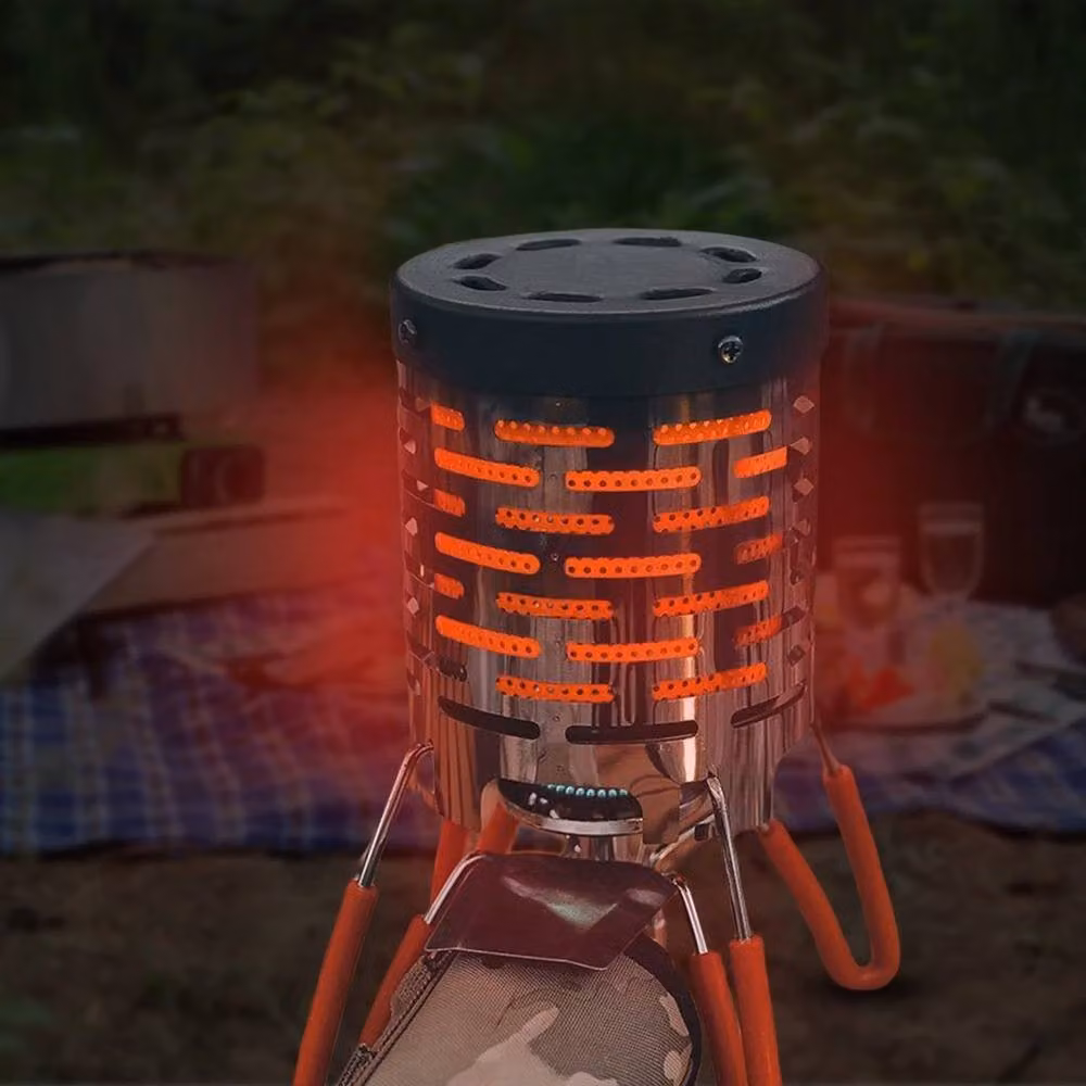 SPETLEK 2KW Mini Portable Outdoor Camping Warmer Heater in Silver – 3