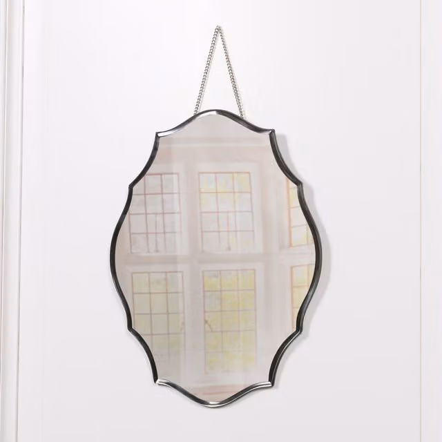 Glasstone Frameless Bevelled Clear Glass Hanging Wall Mirror – 1