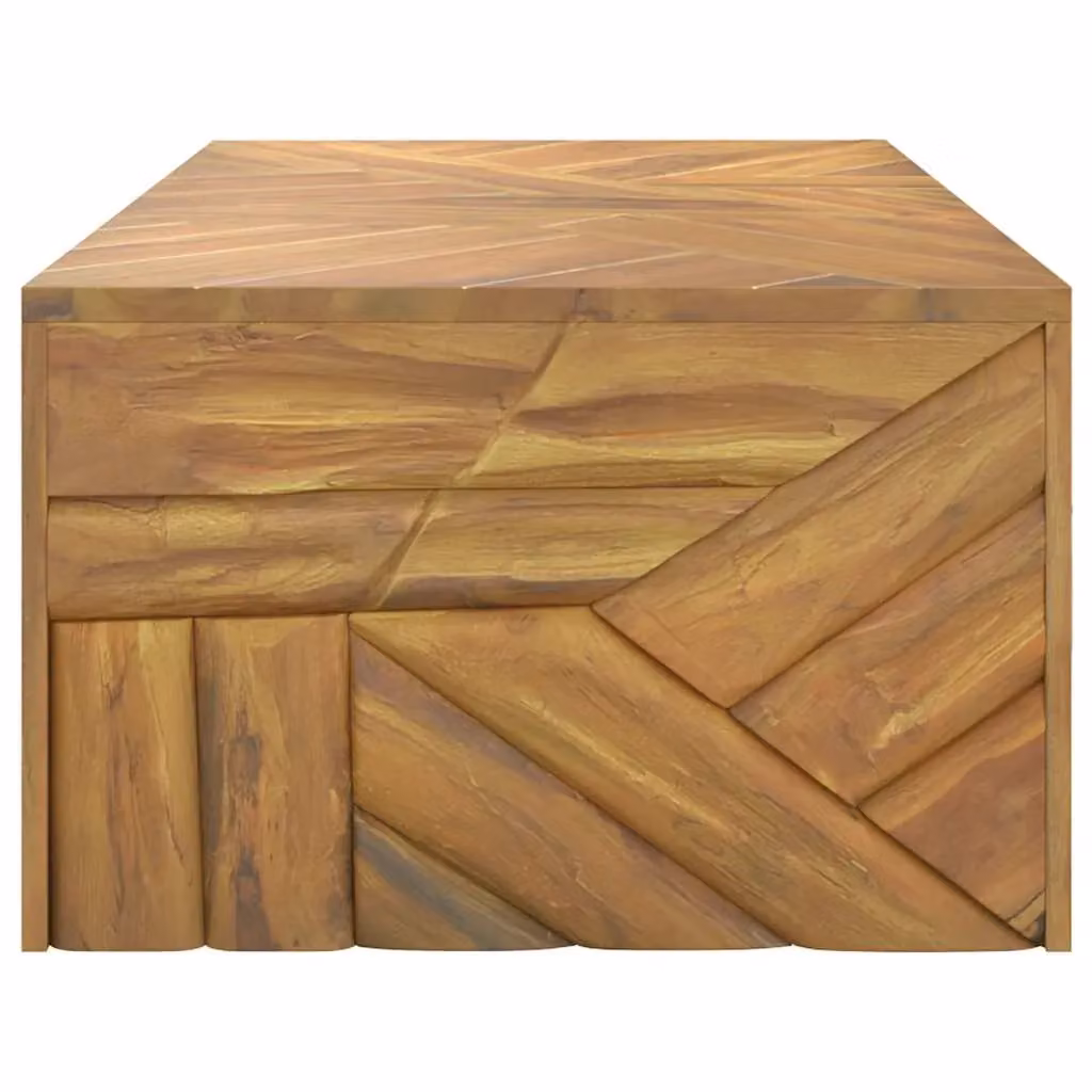 Berkfield Home Brown Solid Teak Wood Coffee Table W/D/H: 110 x 60 x 38 cm – 2