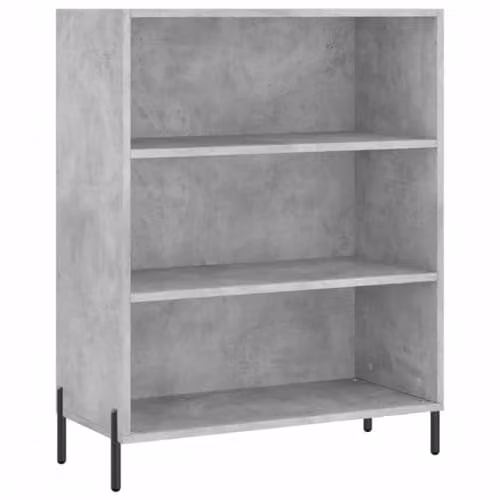 vidaXL Modern Freestanding Shelf Cabinet in Grey, W/D/H: 69.5 x 32.5 x 90 cm