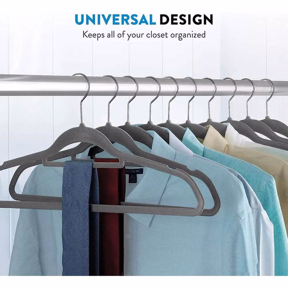 Kelvenix 80 Pack Anti Slip Velvet Coat Hangers in Grey – 2