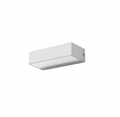 Netlighting Forlight Ara LED Outdoor Wall Light, White, IP65, Modern Up and Down Rectangular Design