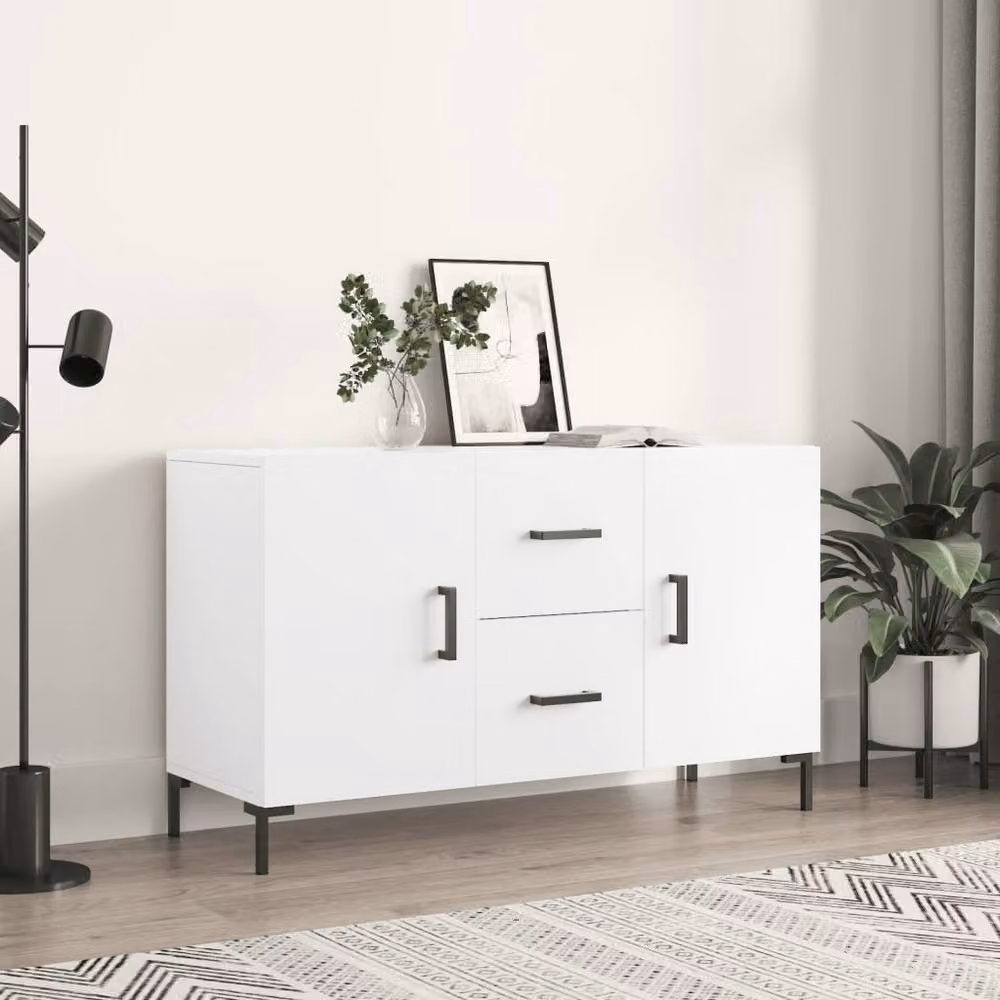 Berkfield Home Modern White Sideboard, W/D/H: 100 x 36 x 60 cm – 2