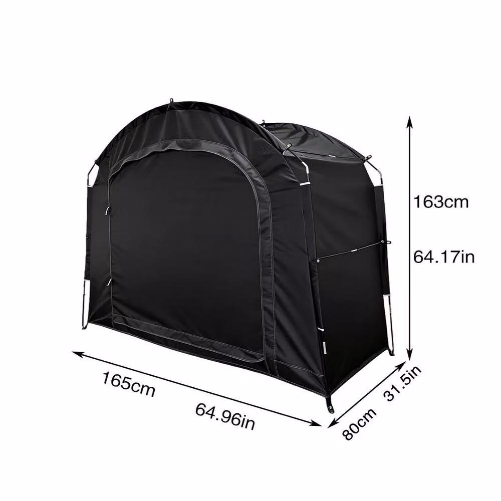 KORVIXA Waterproof Bicycle Storage Tent Garden Bike Shelter Cover, Black – 2
