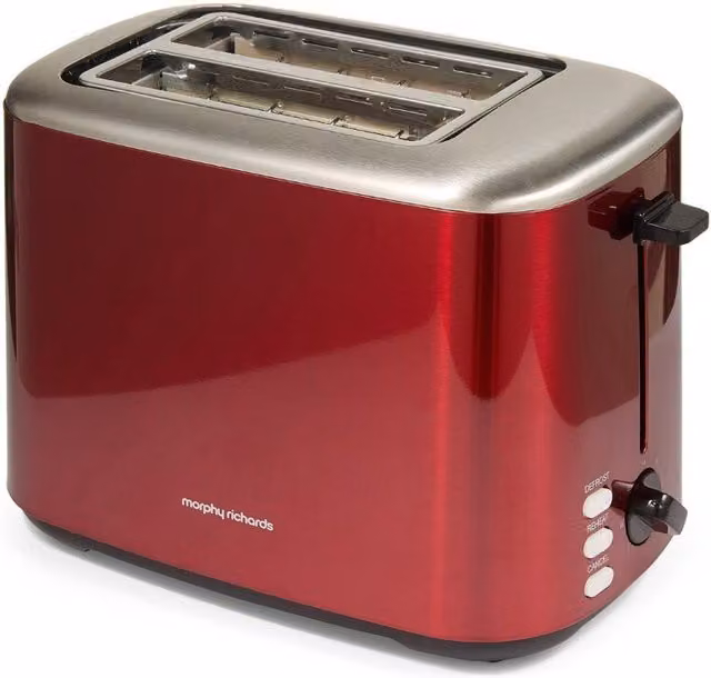 Morphy Richards Equip 2-Slice Toaster in Red – 1