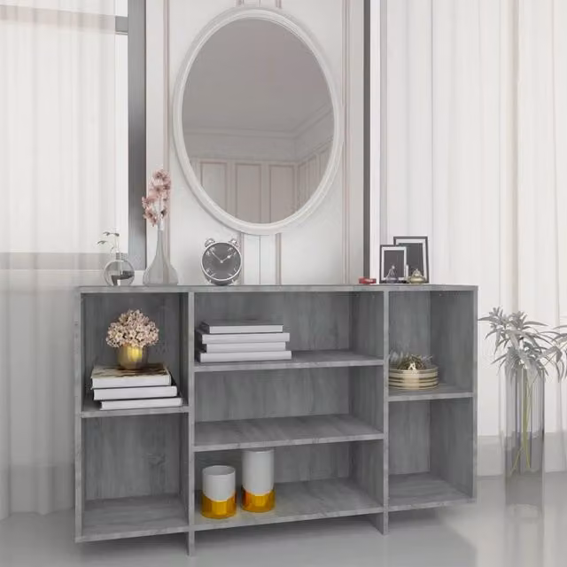 Berkfield Home Modern Grey Sonoma Sideboard, W/D/H: 120 x 30 x 75 cm – 1