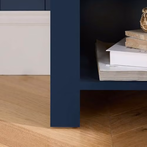 Birlea Highgate 1 Drawer Lamp Table in Blue and Oak Effect – 5