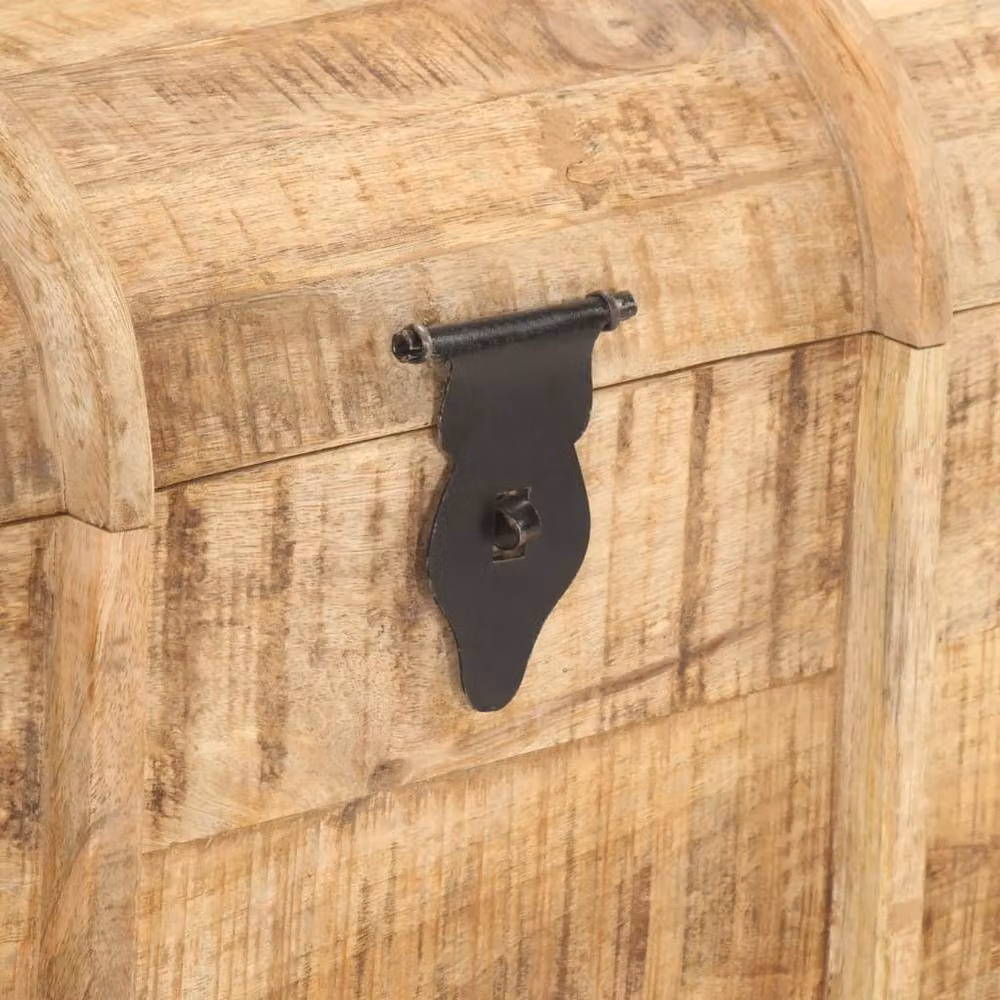 Berkfield Home Set of 2 Rustic Solid Mango Wood Storage Chests in Brown – 2