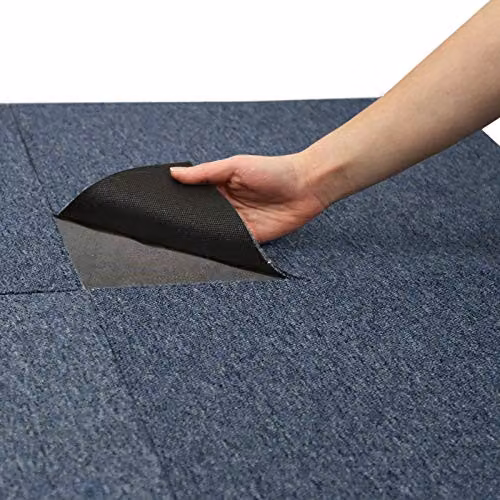MonsterShop 20 x Storm Blue Carpet Tiles, 5m2, W/D: 50 x 50 cm – 6