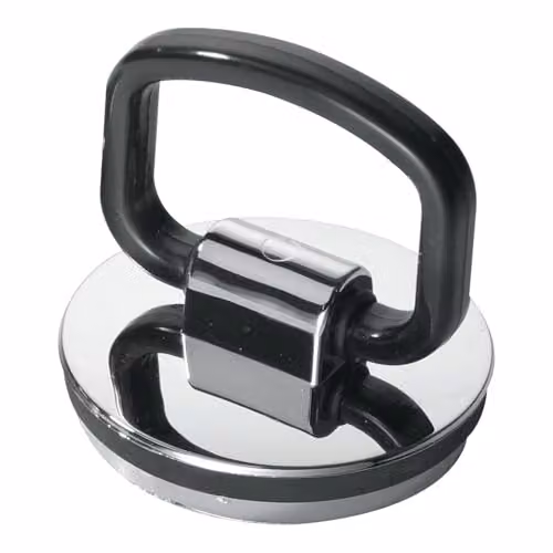 McAlpine Chrome Plated Plastic Plug with Handle and Rubber Seal in Silver, 1 1/2 inch