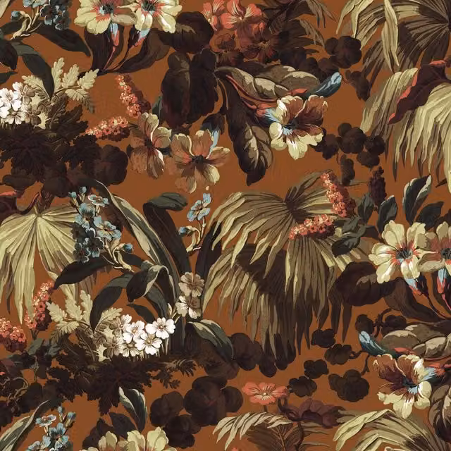 House of Hackney Limerence Botanical Floral Wallpaper in Brown