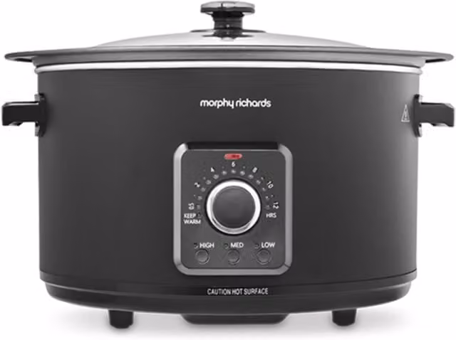 Morphy Richards Easy Time 6.5L Slow Cooker in Black