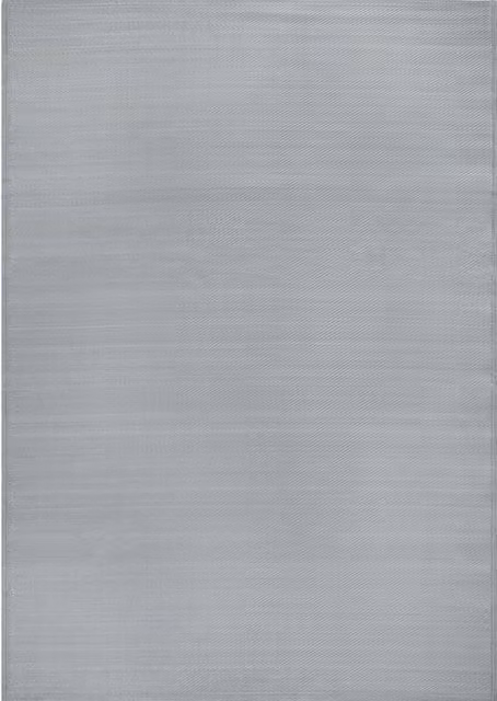 The Rugs Urban Collection Plain Reversible Modern Outdoor Garden Rug in Grey, Width: 180 cm