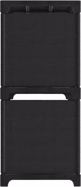 Berkfield Home Modern 5-Cube Display Shelf, Black, W/D/H: 103 x 30 x 72.5 cm